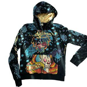 Vintage - Rare - Ed Hardy by Christian Audigier Hoodie Y2K